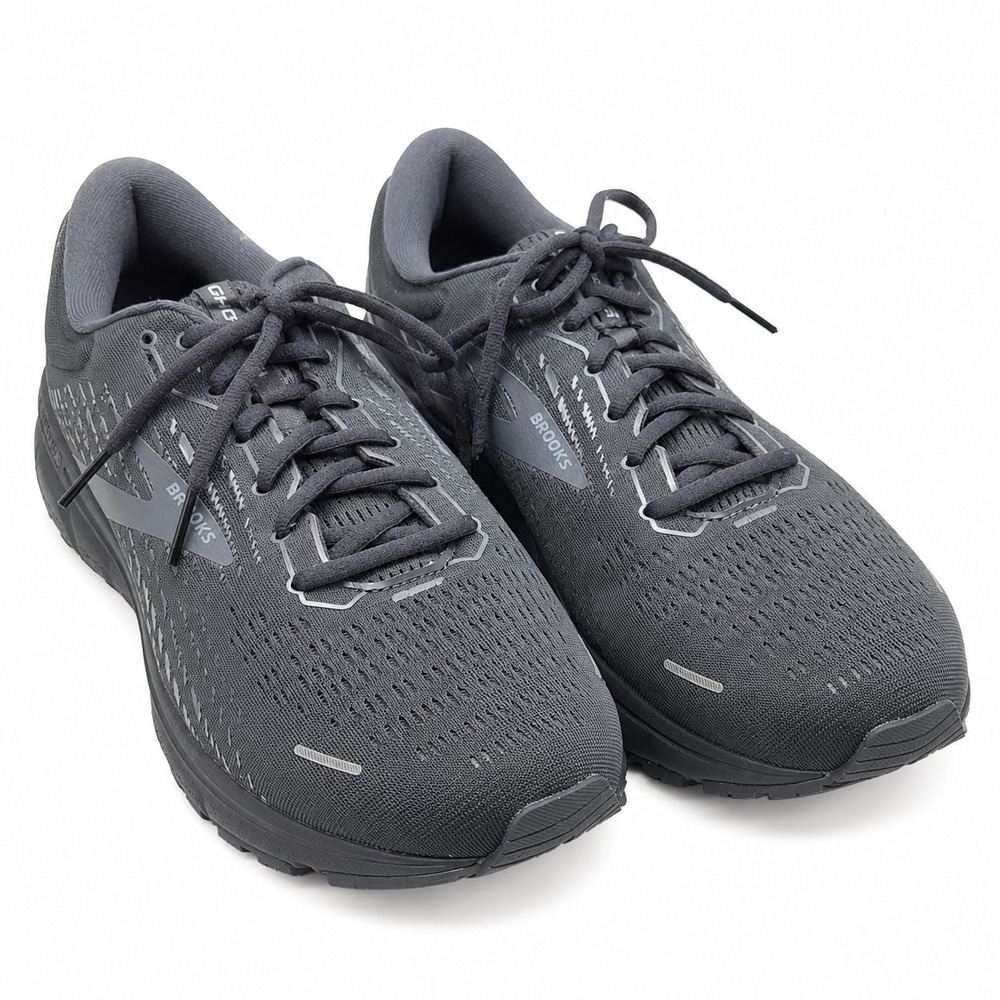 BROOKS Ghost 13 Running Sneaker Mens Sz 12.5 (4E) Xtra Wide Black On Black Mesh